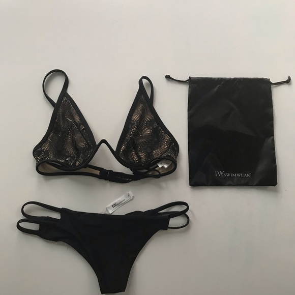 Black Lace Ivy Swimwear Bikini - Picture 4 of 6
